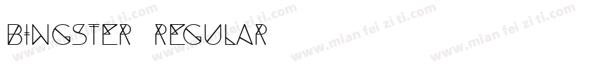 Bingster Regular字体转换